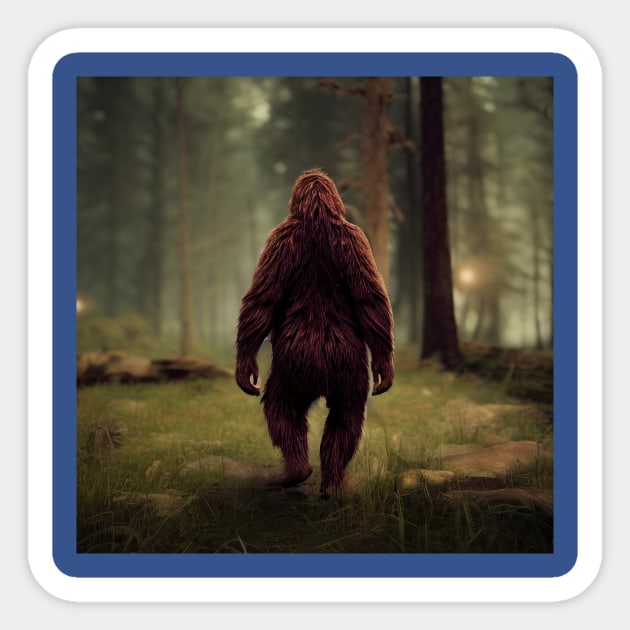 Sasquatch in Nature Sticker by Grassroots Green